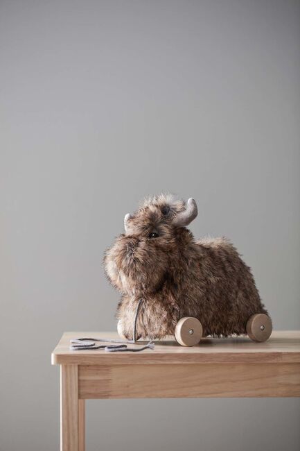 Kids Concept Edvin Nachziehtier Elch, Braun