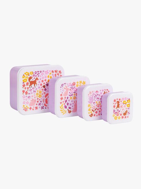 A Little Lovely Company Lunchbox-Set, Blumengarten