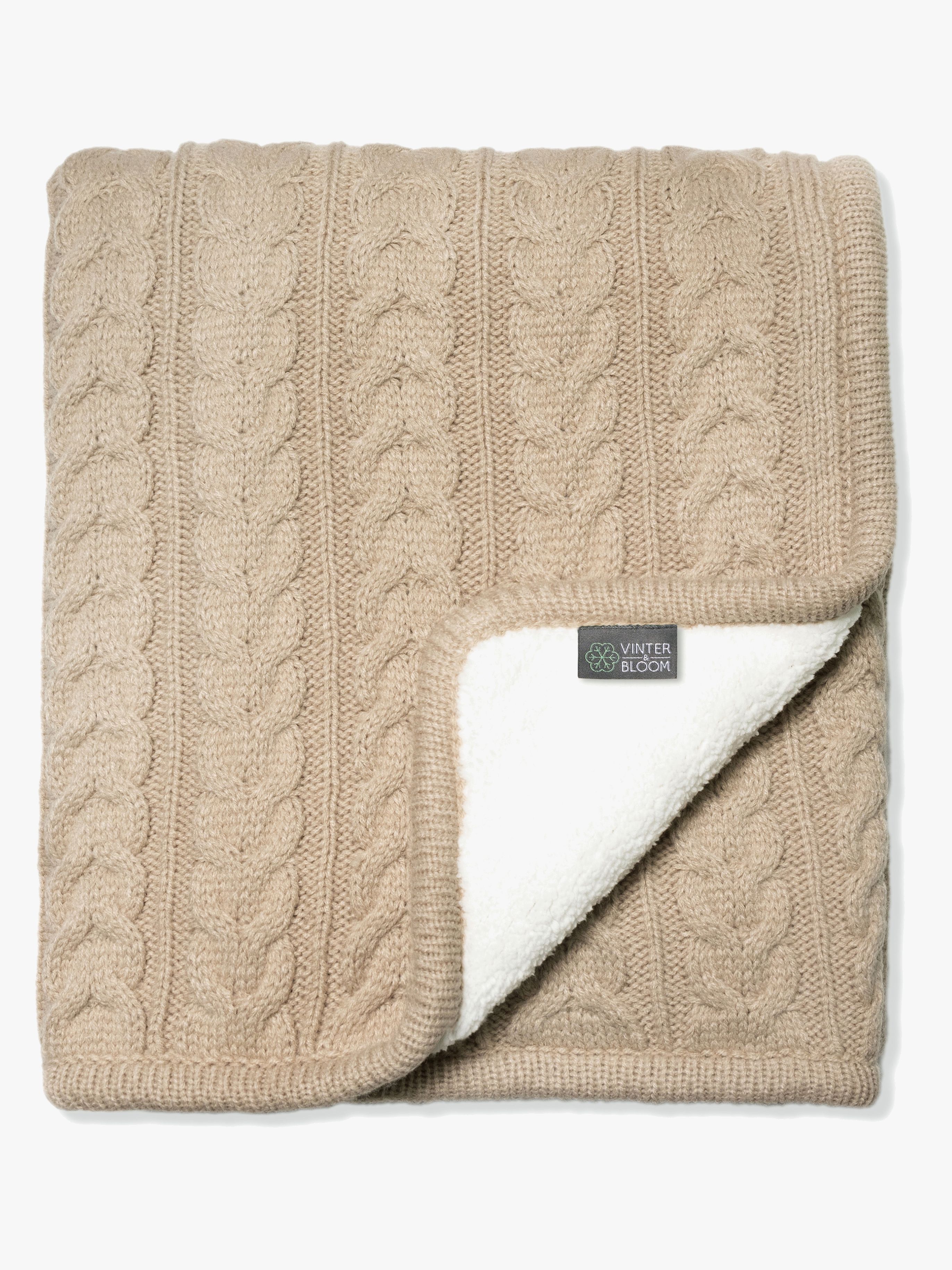 Vinter &  Bloom Decke Cuddly, Sand Beige