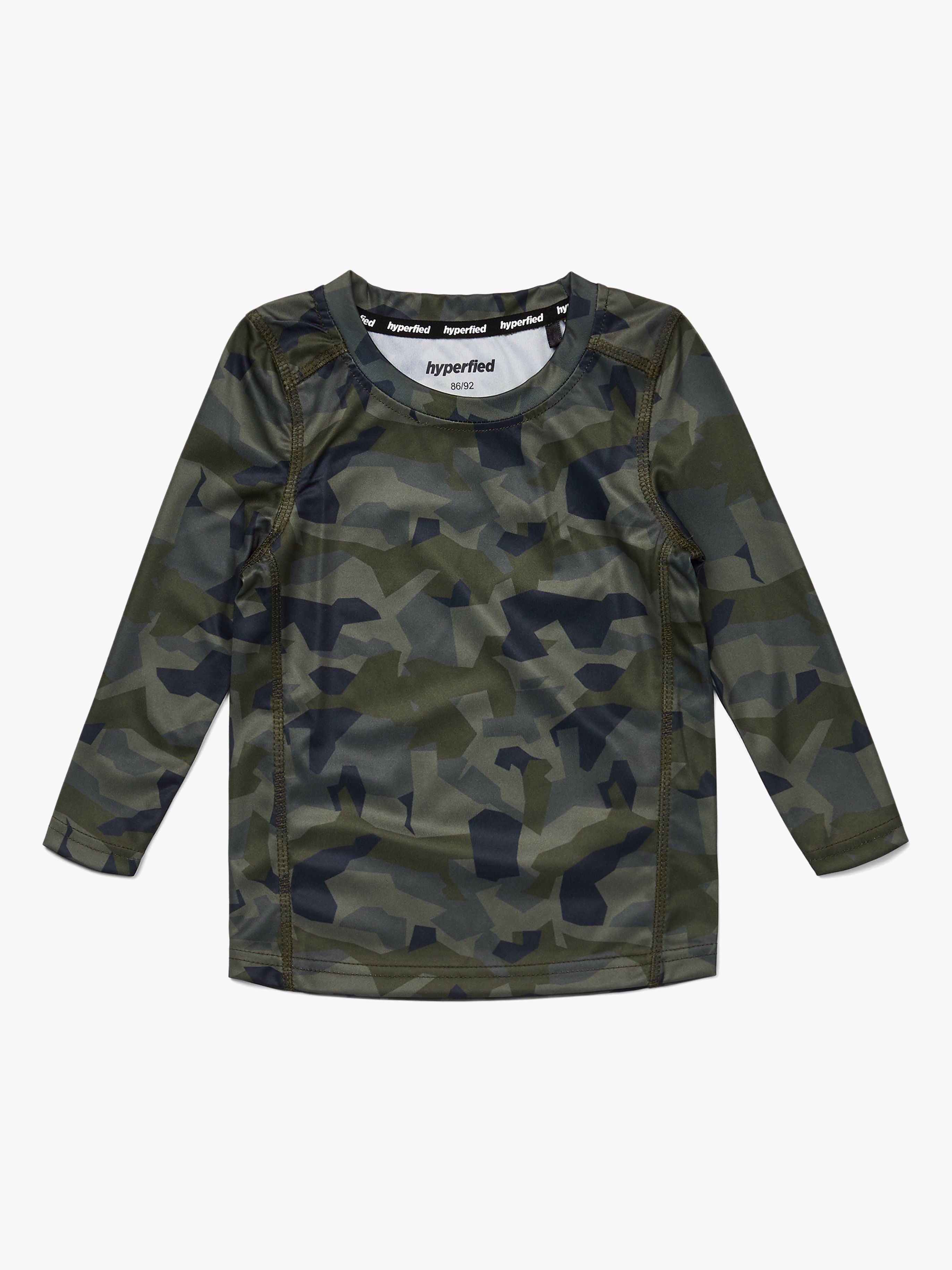 Long Sleeve Logo T-Shirt, Camo 98-104