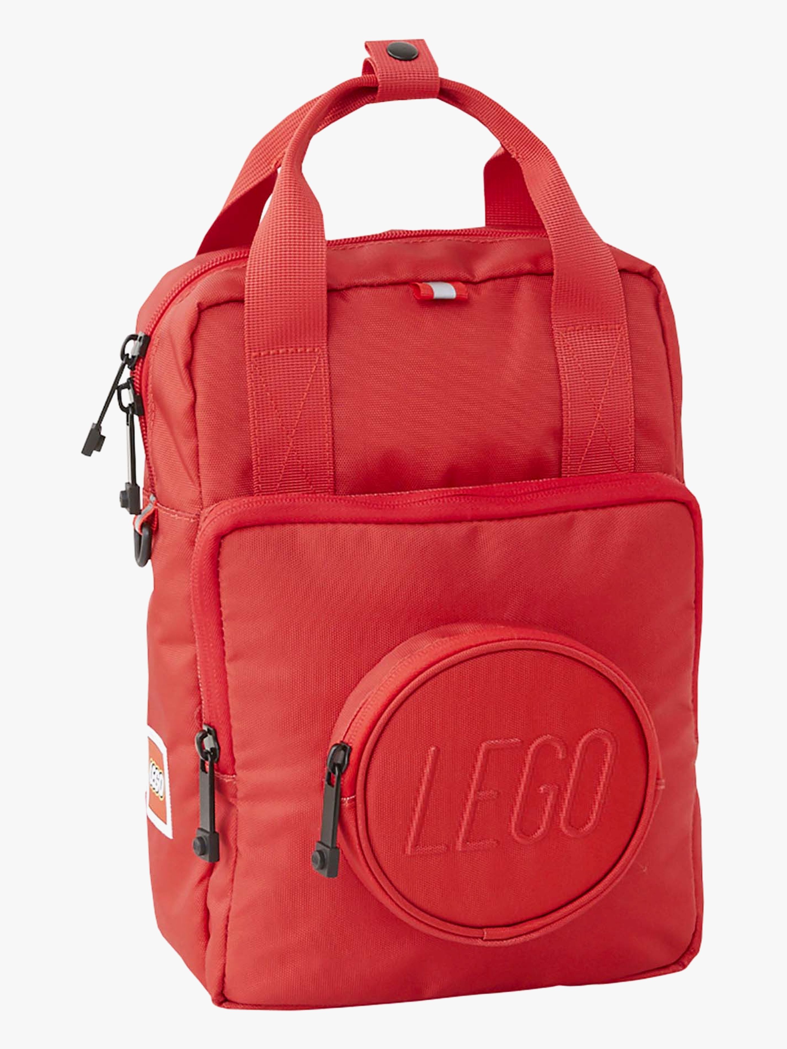 Brick Kinder Rucksack 1x1, Red