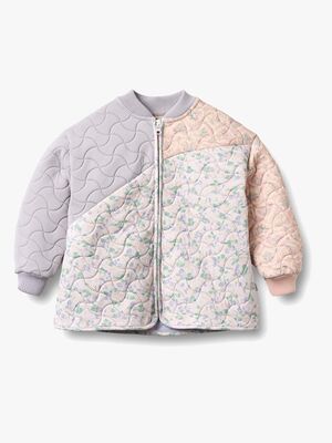 Wheat Helmao Thermojacke, Purple Light Petunias