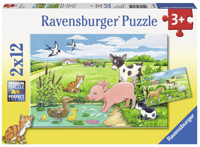 Ravensburger Puzzle Tierkinder Auf Dem Land 2x12 Teile