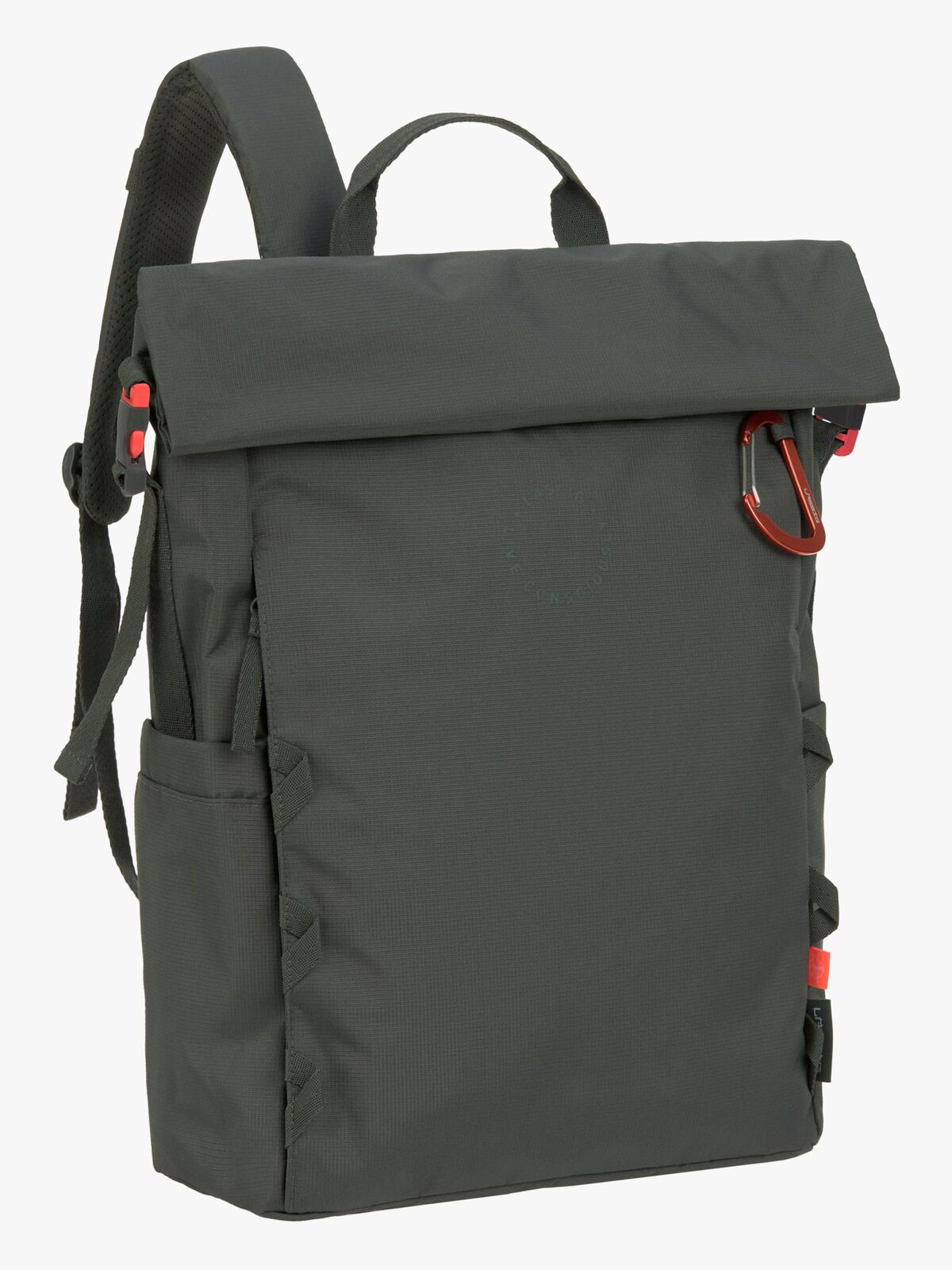 Lässig Outdoor Wickeltasche Rucksack mit Roll-Top-Öffnung, Dark Olive