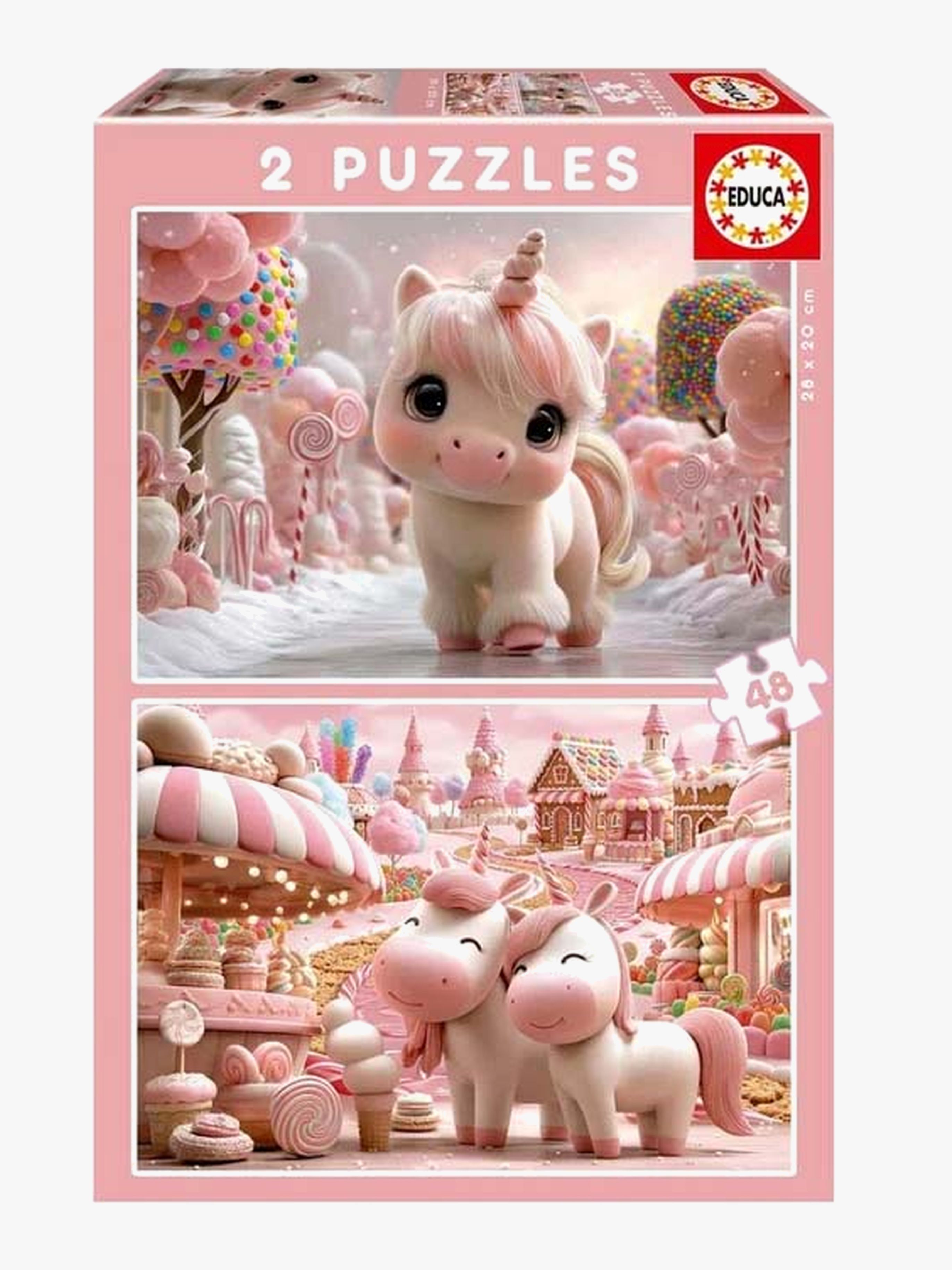 Educa Puzzle Sweet Unicorns 2x48 Teile