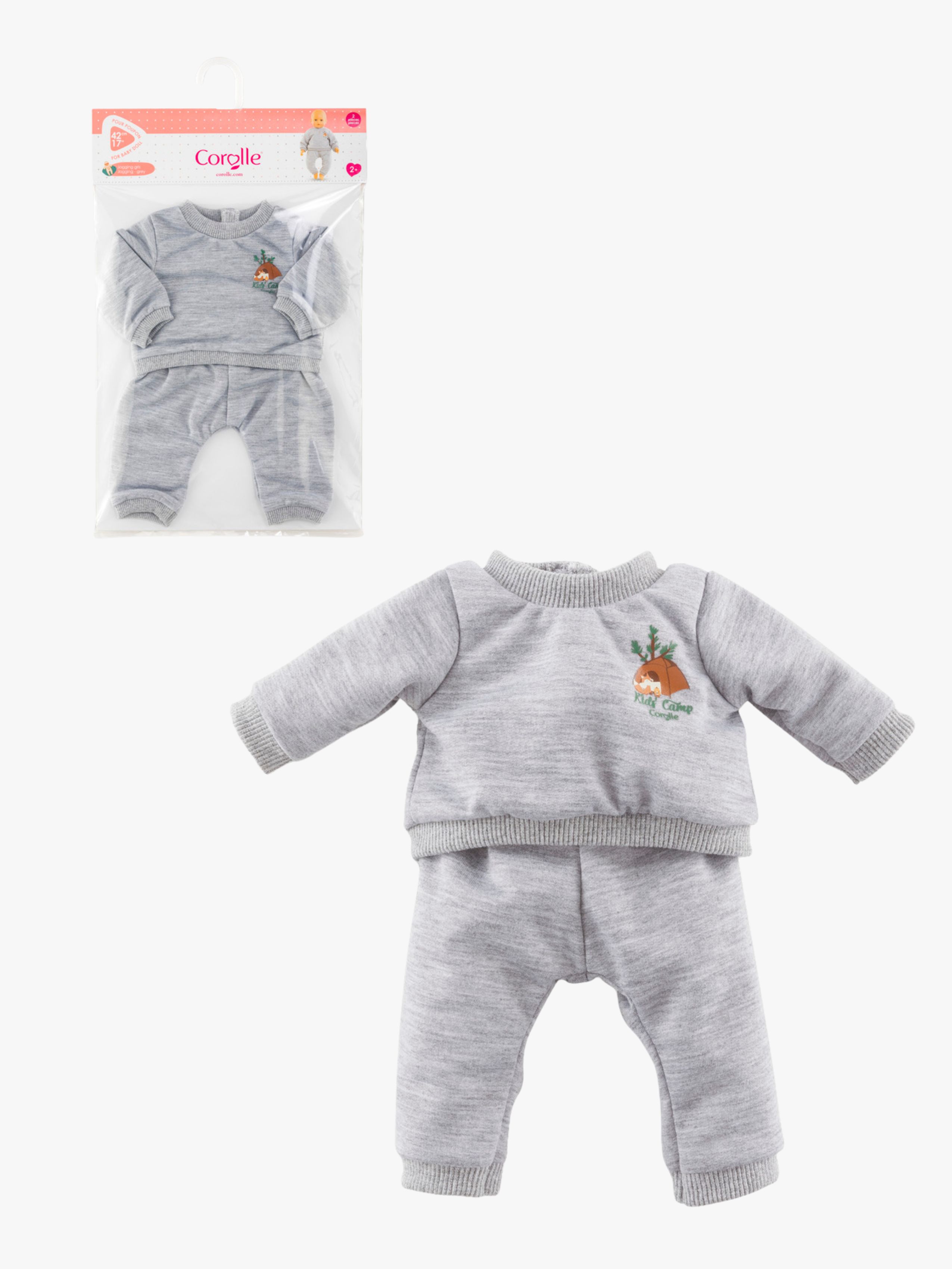 Corolle Puppenkleidung Joggingset 42 cm, Grau
