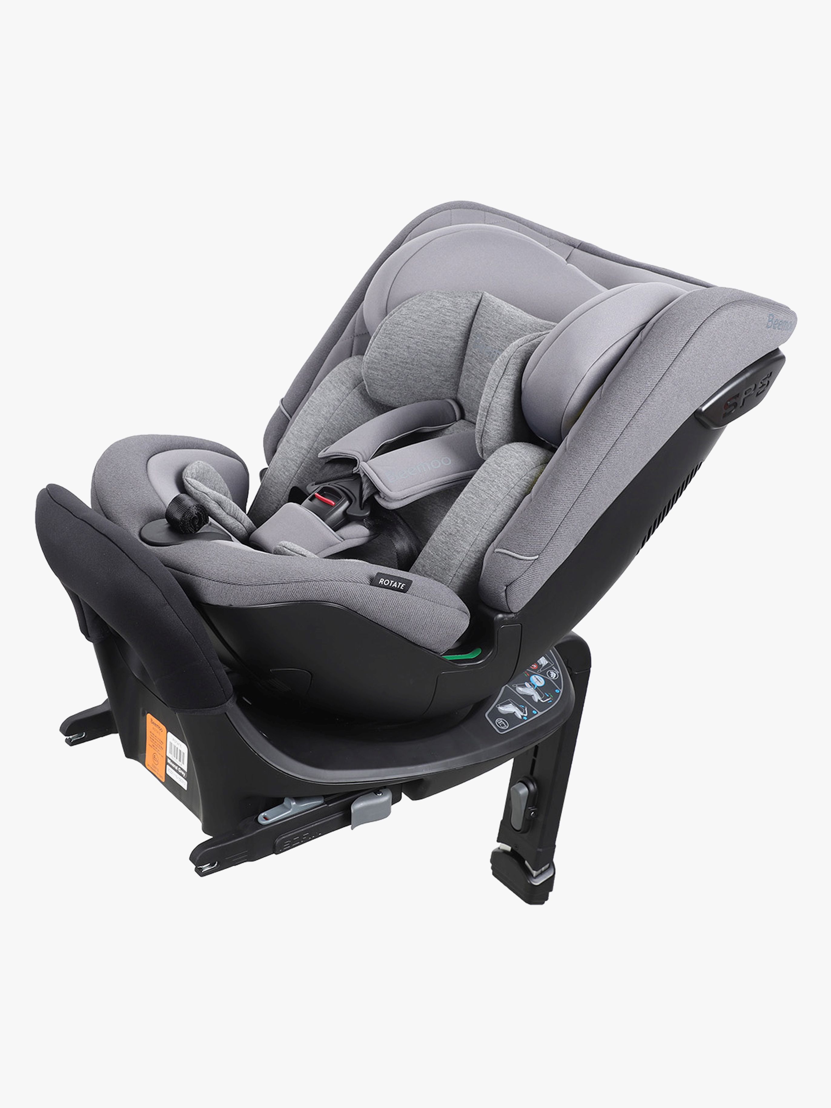 Beemoo Rotate i-Size Kindersitz, Mineral Grey