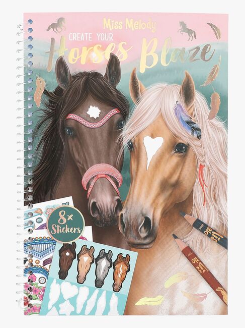 Miss Melody Malbuch mit Aufklebern