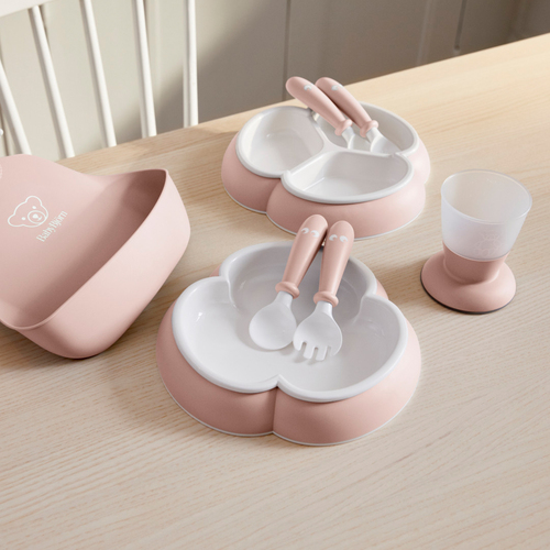 BabyBjörn Kindergeschirr 8-teilig, Hellrosa