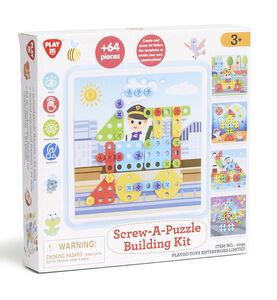 Fippla Screw A Puzzle Building Kit Kinderpuzzle 64 Teile