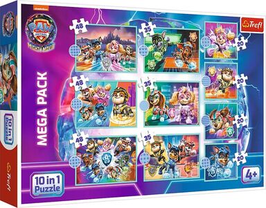 Trefl Paw Patrol The Mighty Movie Puzzles 10-in-1