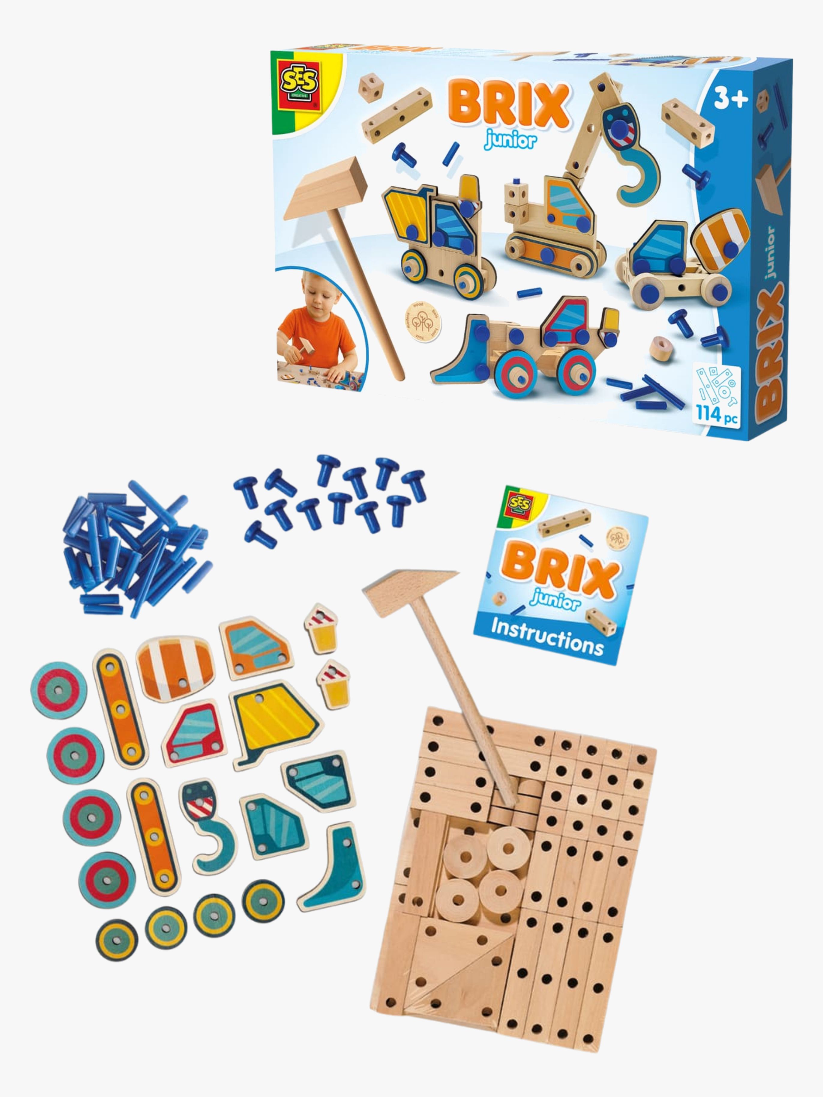 Brix Junior Schreinerei-Set Arbeitsfahrzeug