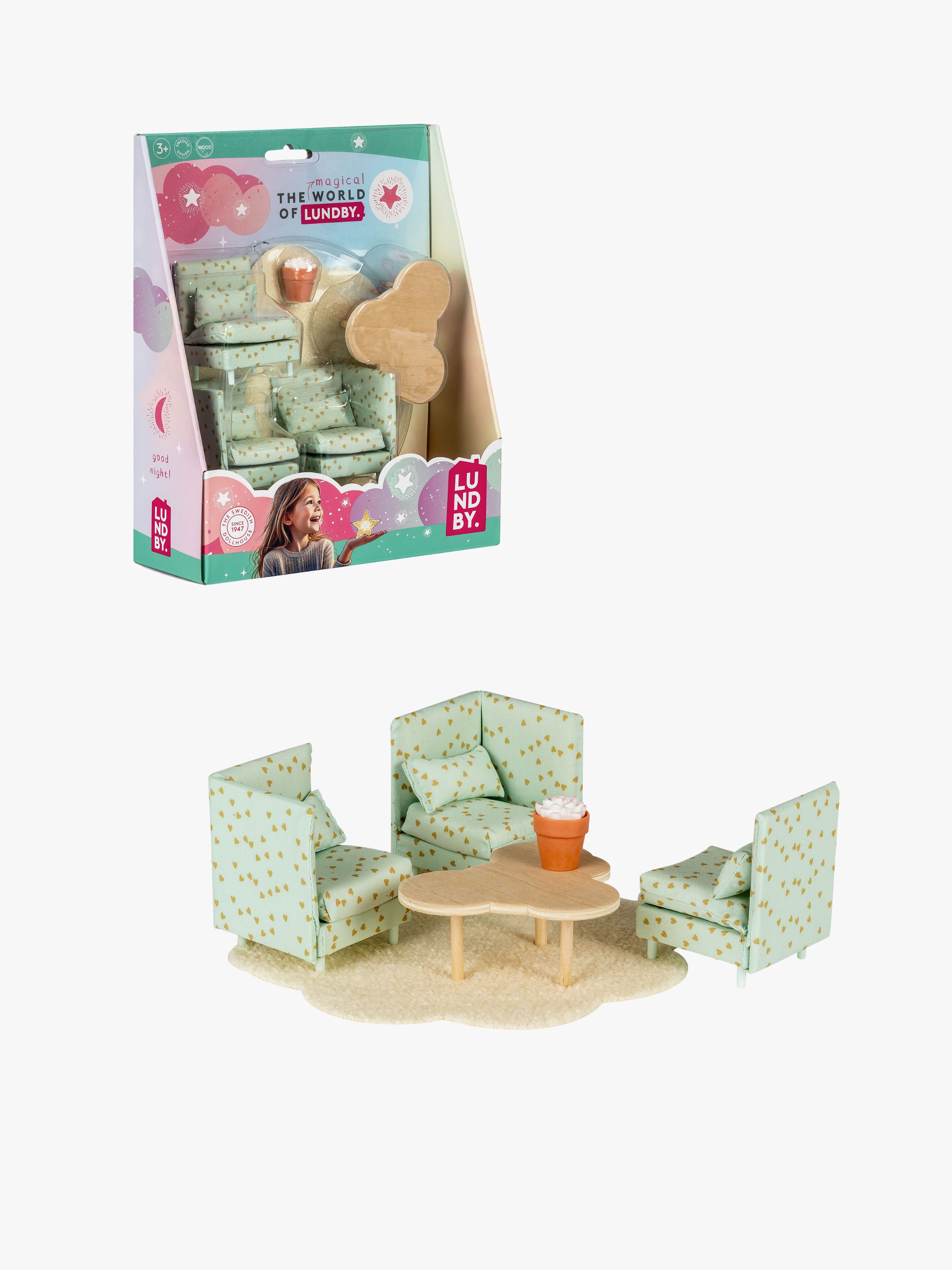 Lundby Puppenhauszubehör Lounge Sofa, Kindersofa, Kindercouch, Kinder