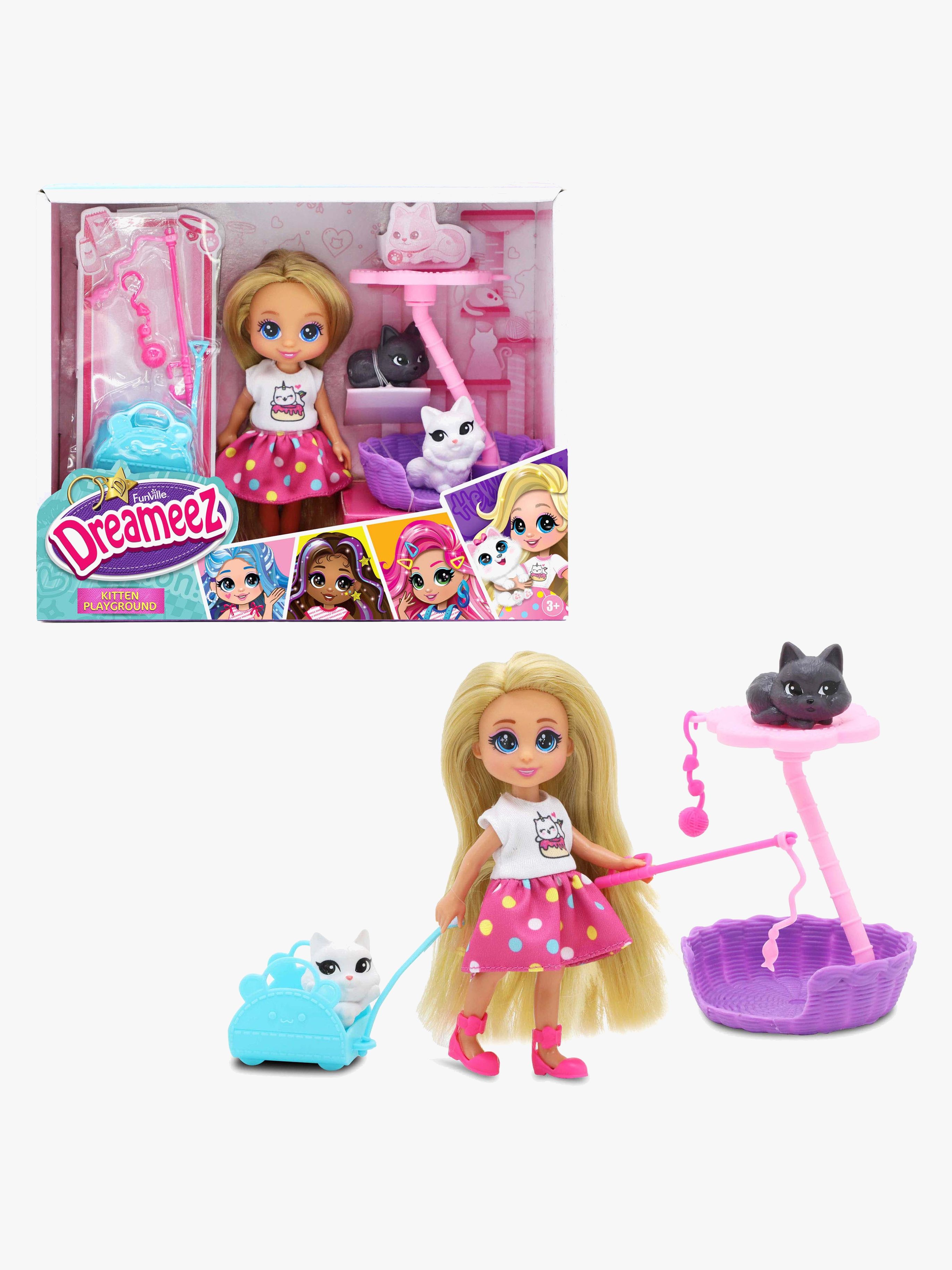 Dreameez Spielset Puppe &  Kätzchen
