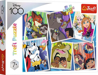 Trefl Puzzle Disney Heroes 100-jähriges Jubiläum 200 Teile