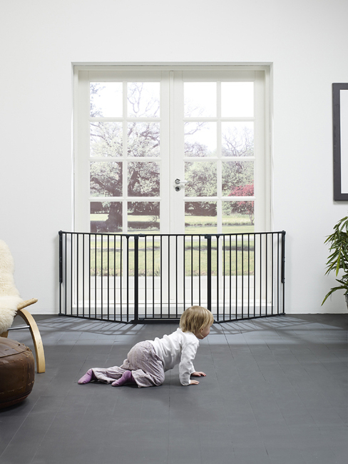 BabyDan Flex L Schraubgitter, Schwarz