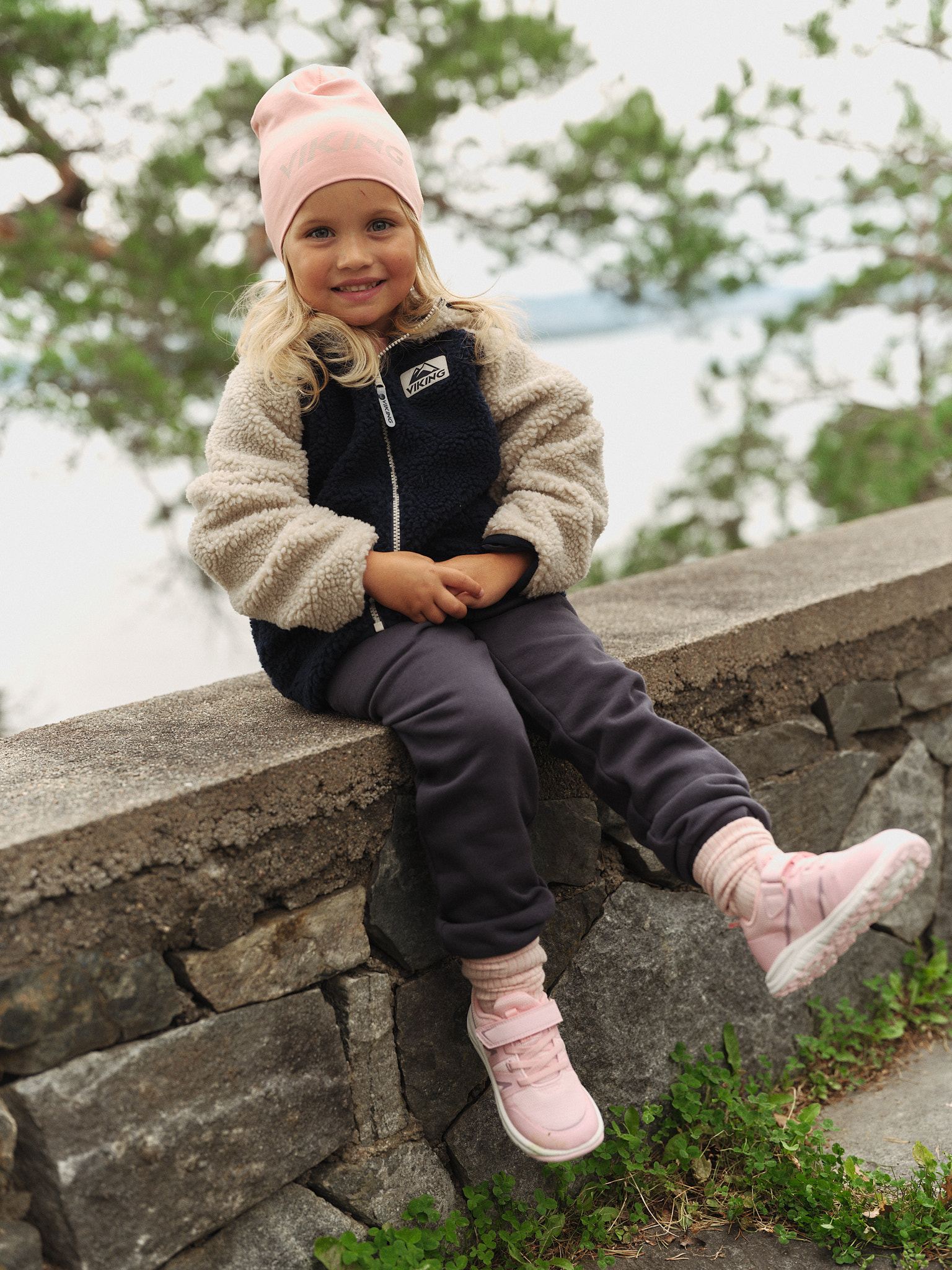 Viking Play Wendbare Fleecejacke, Navy, 128