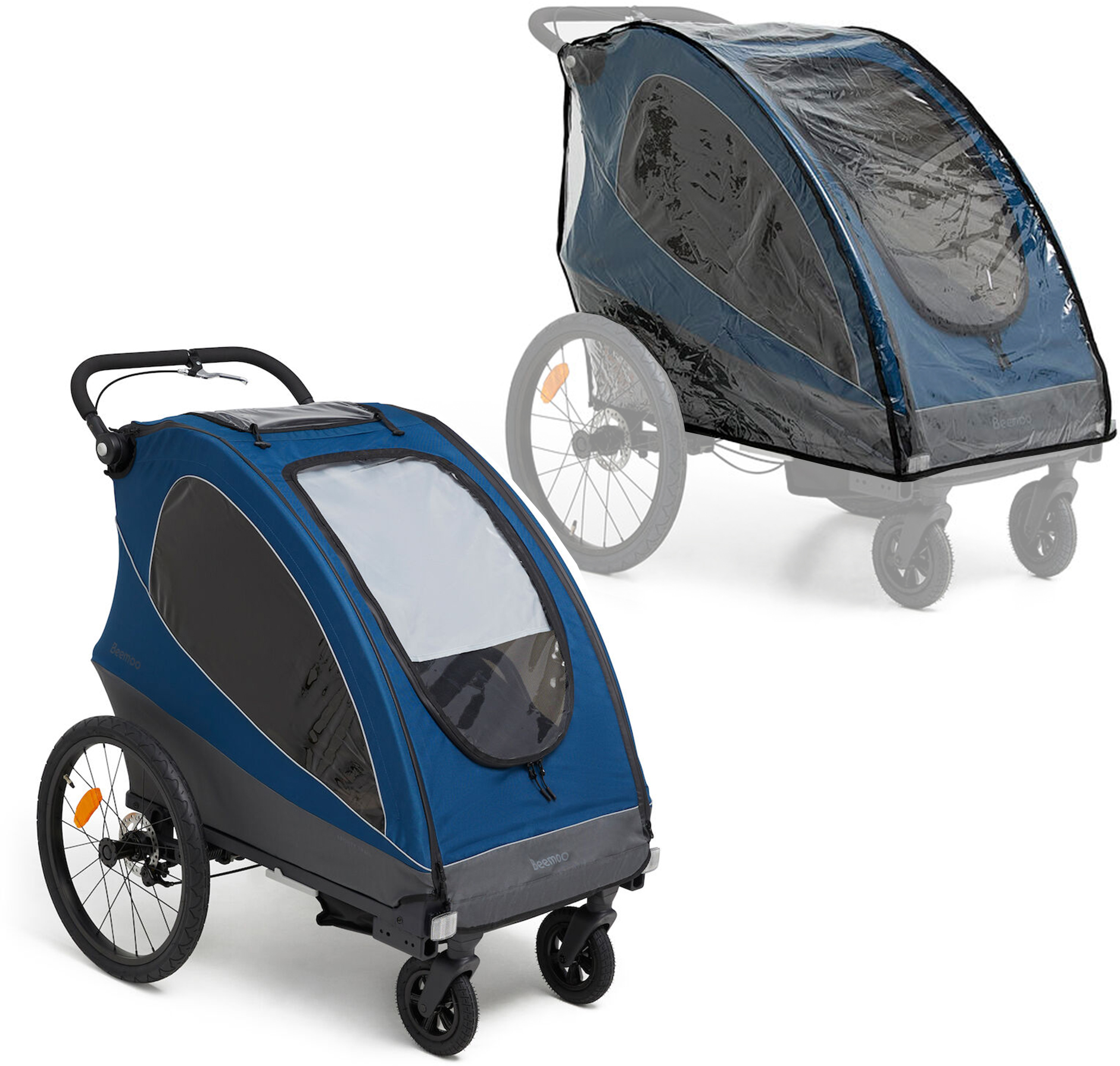 Fahrradanhnger Zubehr Wildkids Transparenter Regenschutz Fr Kinder- Fahrradanhnger - Wasserdichte Schutzhlle EVA Mit Windabweiser