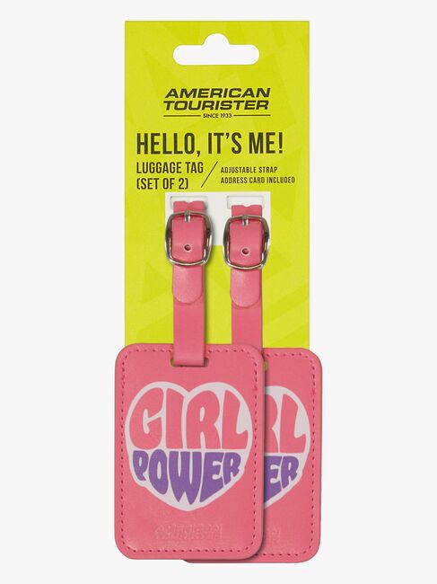 American Tourister Graphic Tags Gepäckanhänger 2er-Pack, Girl Power