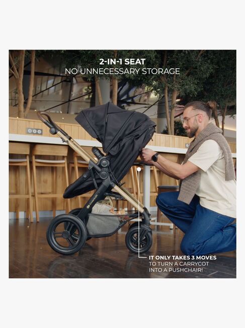 Kinderkraft MOOV 2 XL Air Kombikinderwagen, Moonlight Grey