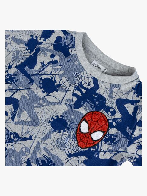 Marvel Spider-Man Pullover, Grau/Blau