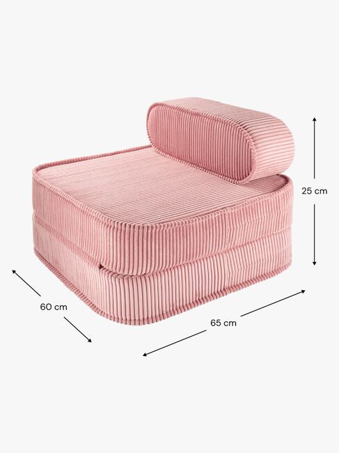 Wigiwama Flip Klappsessel 150x60 cm, Pink Mousse