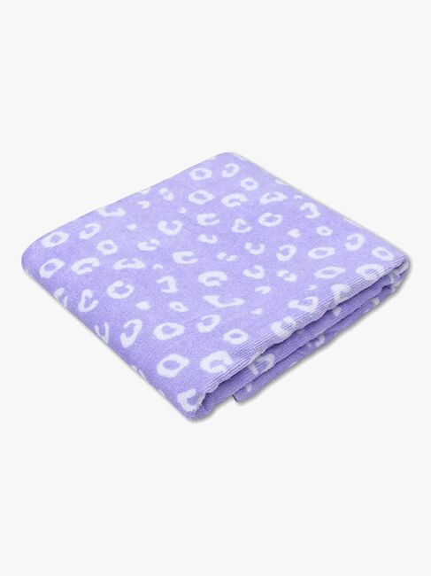 Swim Essentials Badetuch, Lila Leopard