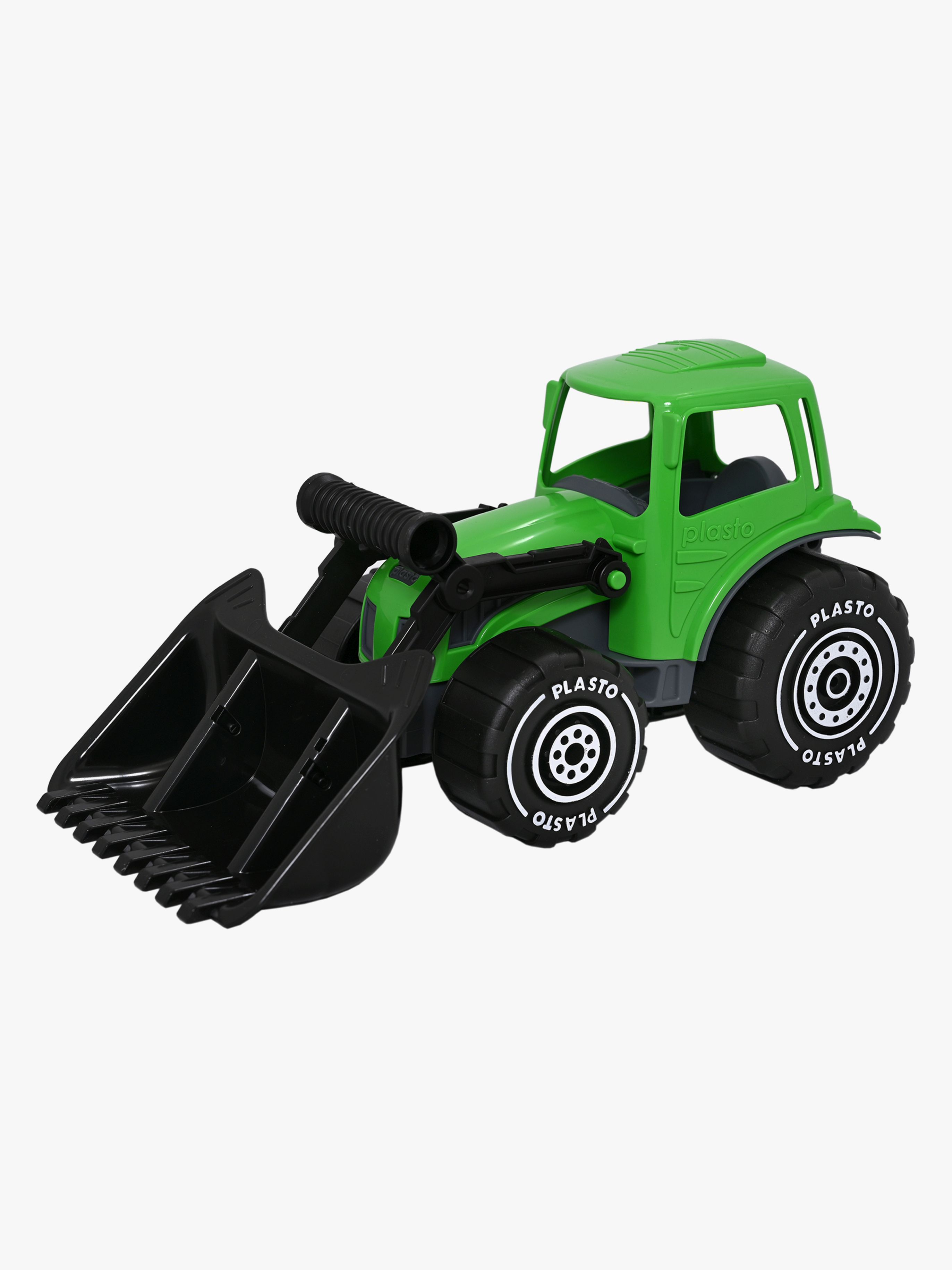 Traktor Mit Frontlader, Grün / Schwarz