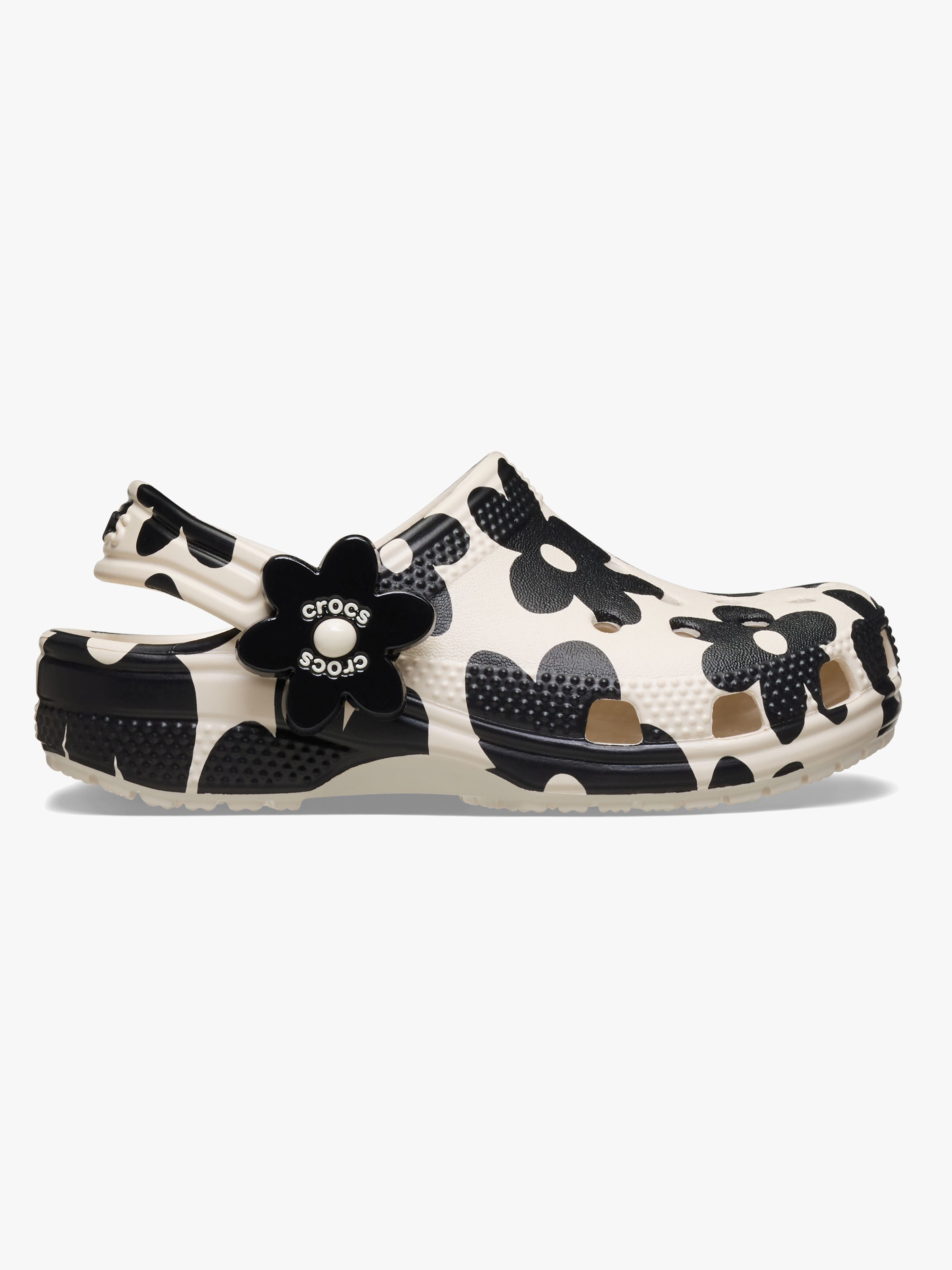 Crocs Classic Pop Petals Kids Pantoffeln, Summit White/Black, 22-23