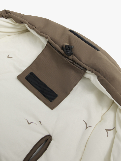 Beemoo Light Fußsack inkl. Erweiterung, Taupe Swallow