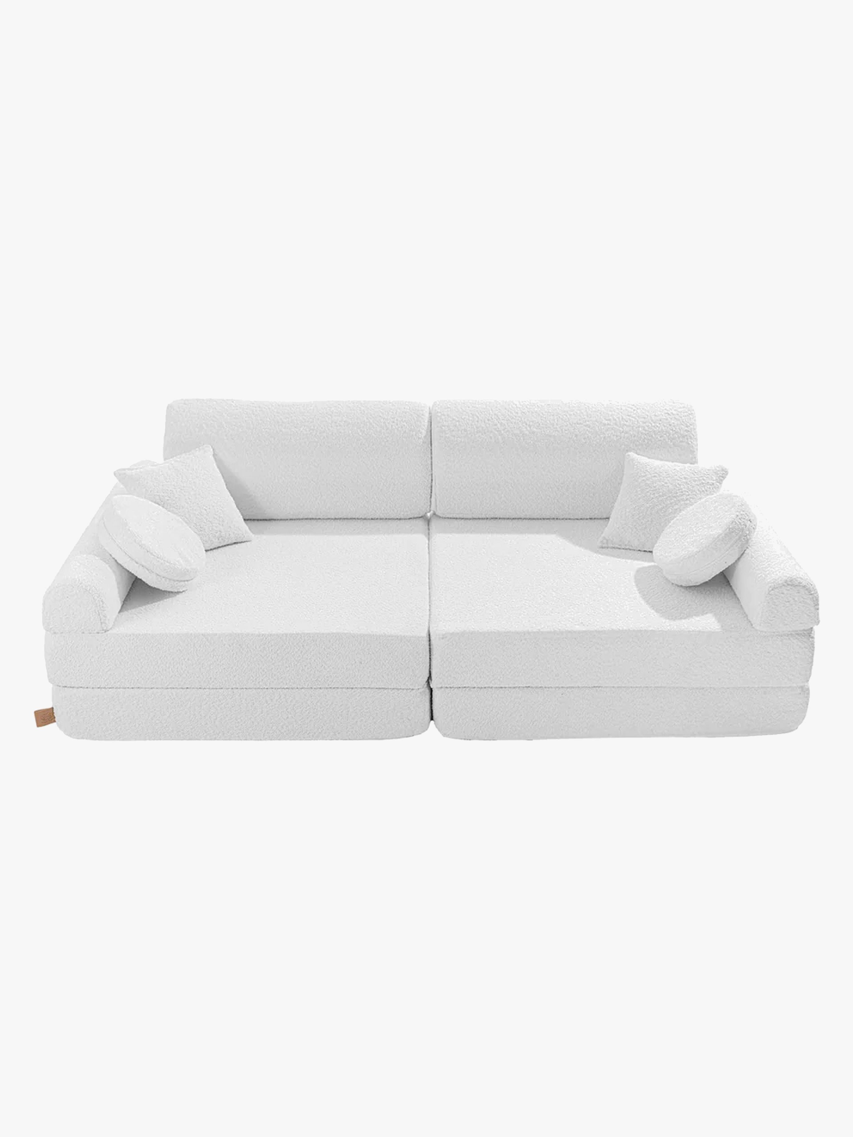 Boucle Premium Sofa, White, Kindersofa, Kindercouch, Kinder