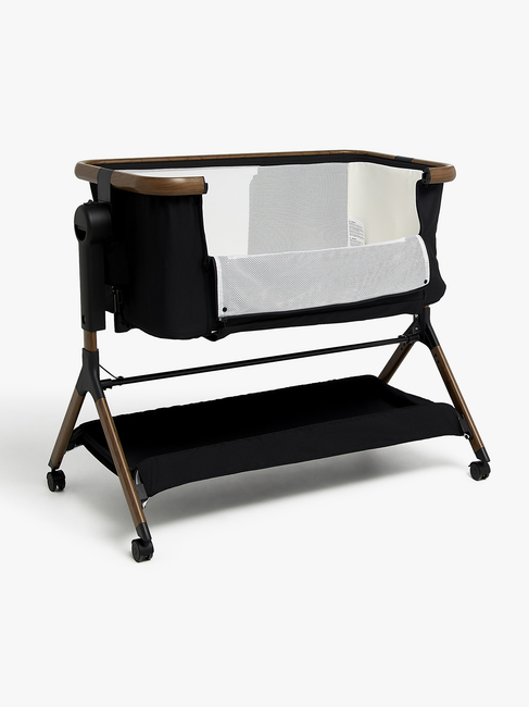Beemoo CARE Luna Beistellbett, Black/Ebony Oak
