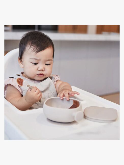 b.box Schüssel mit Deckel Silikon, Latte