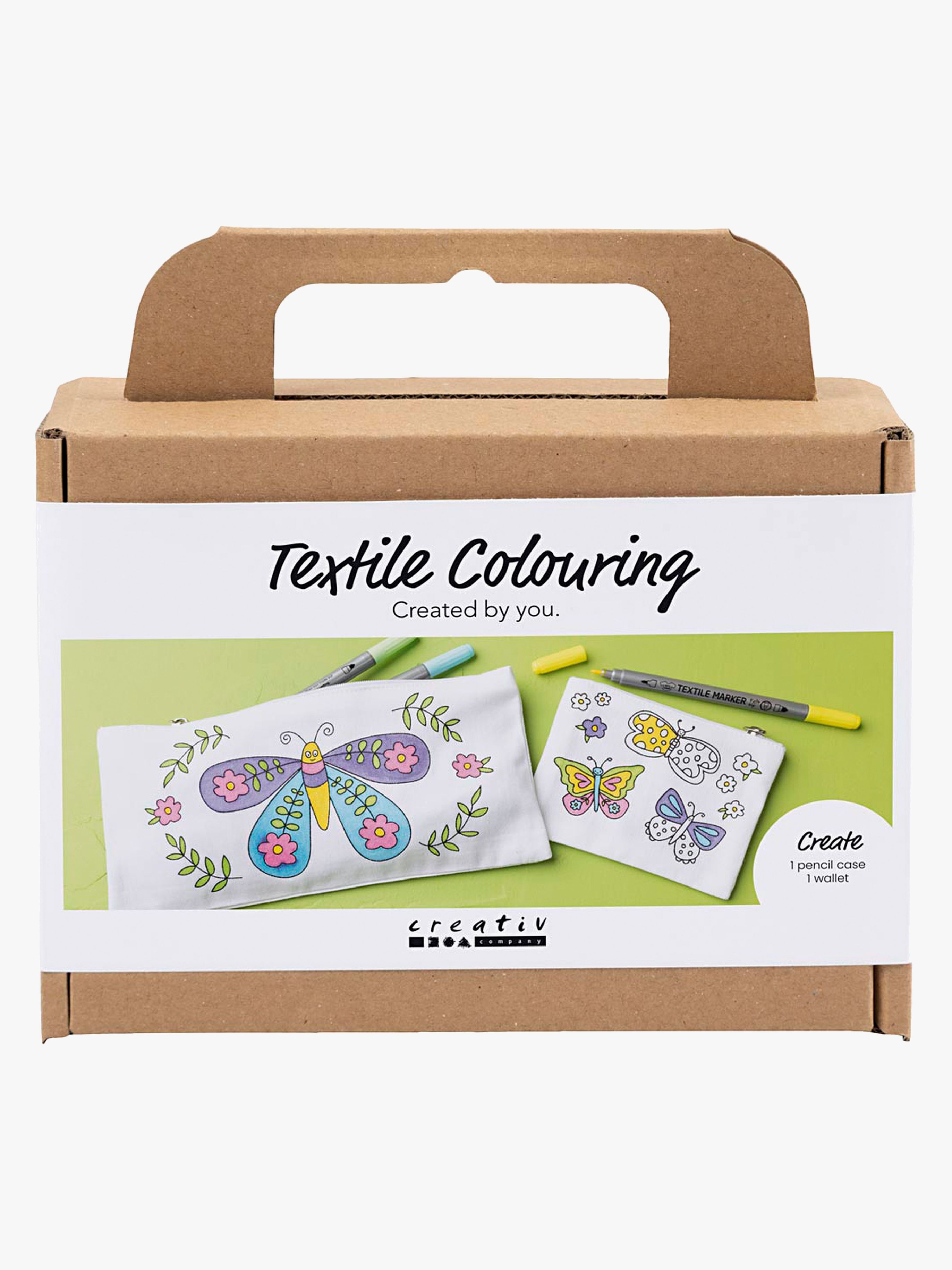 Mini Kreativset Textilmalen Schmetterlinge