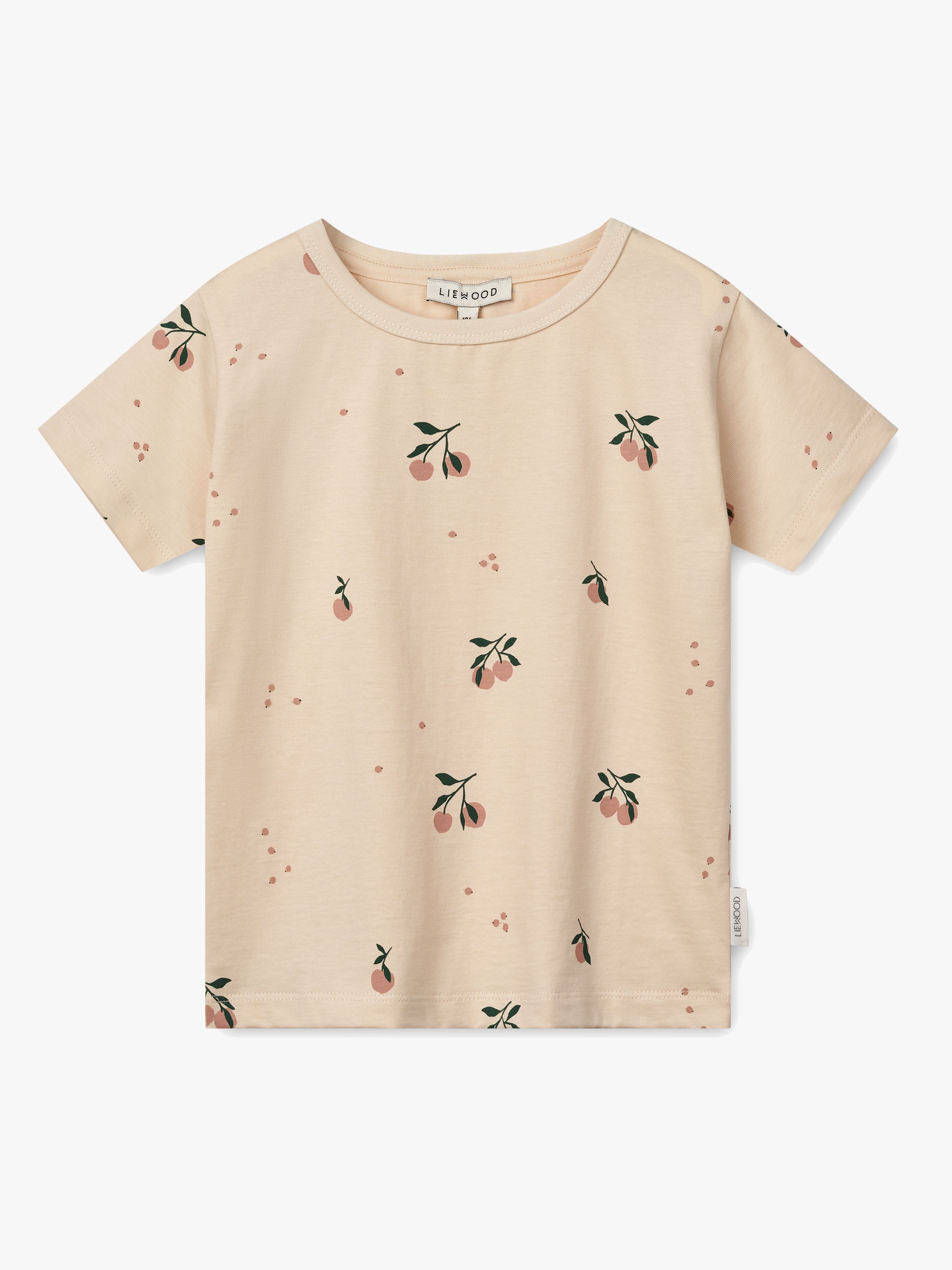LIEWOOD Apia T-Shirt, Peach/Sea shell, 110