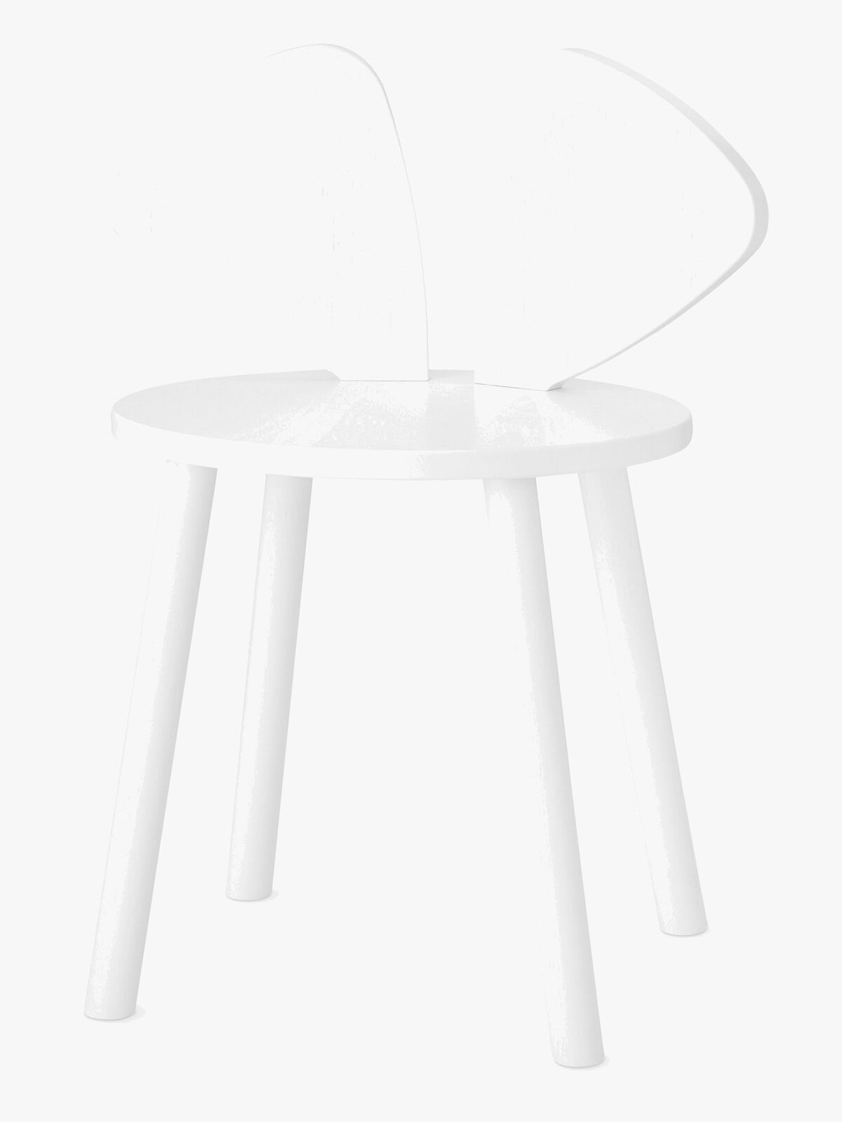 Nofred School Stuhl Mouse, White