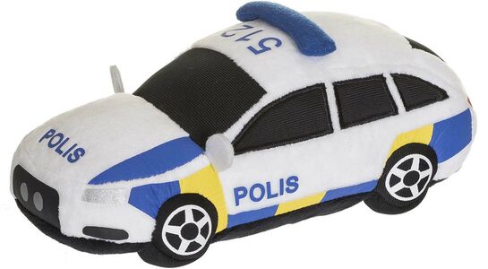 Teddykompaniet Plüschspielzeug Schwedisches Polizeiauto 23 cm