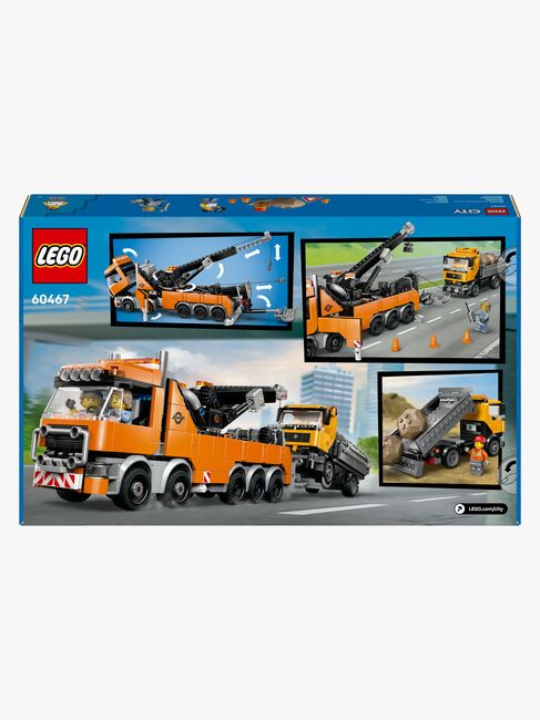 LEGO City 60467 Schwerlast-Abschleppwagen mit Kran