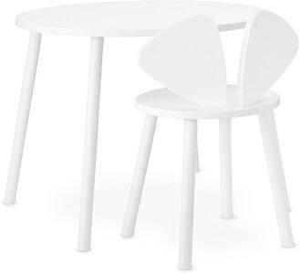 Nofred Stuhl und Tisch Maus, Weiß
