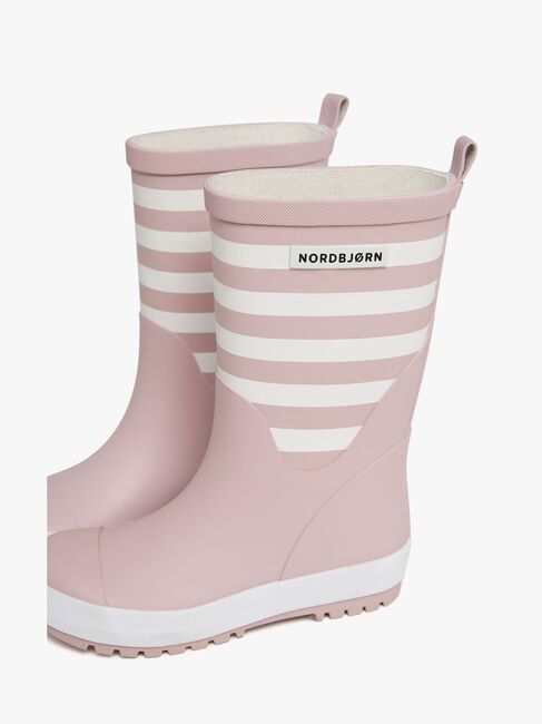 Nordbjørn Dagg Gummistiefel, Rosa/Weiß