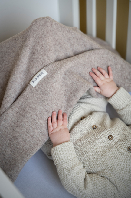 Baby's Only Cot Decke Merinowolle TOG 1, Brushed Sand