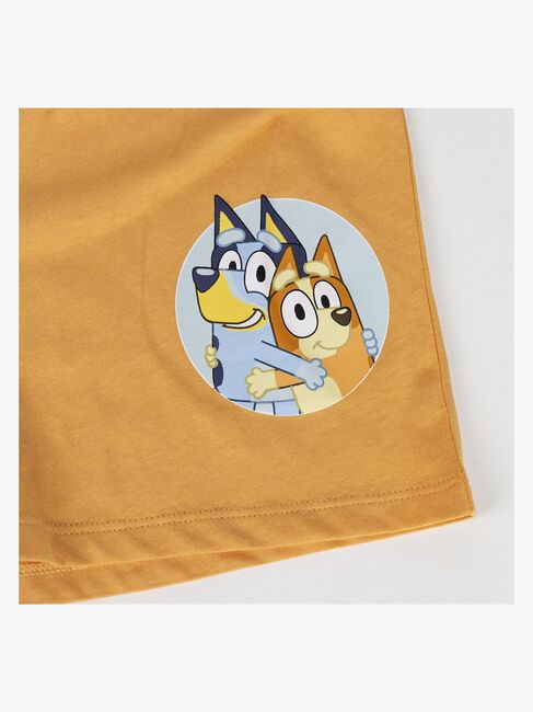 Bluey Pyjama, Hellblau/Orange