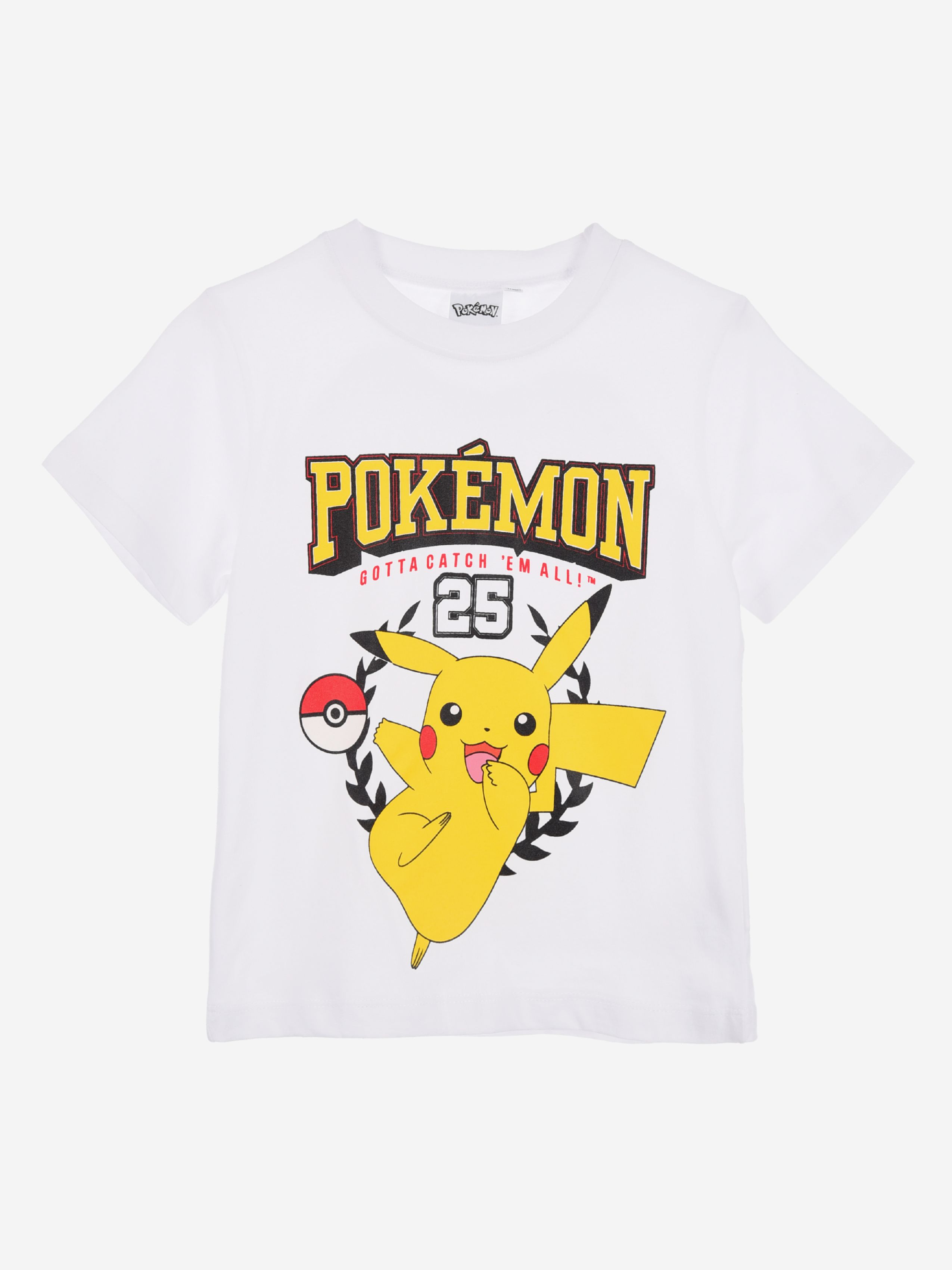 Pokémon T-Shirt, Weiß, 104-110