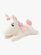 Teddykompaniet Plüschspielzeug Liegendes Einhorn 52 cm, Weiß