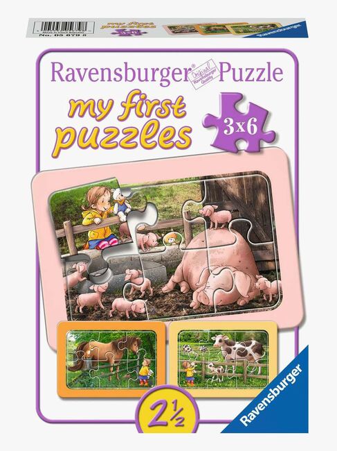 Ravensburger Puzzles Exploring The Farm 3x6 Teile