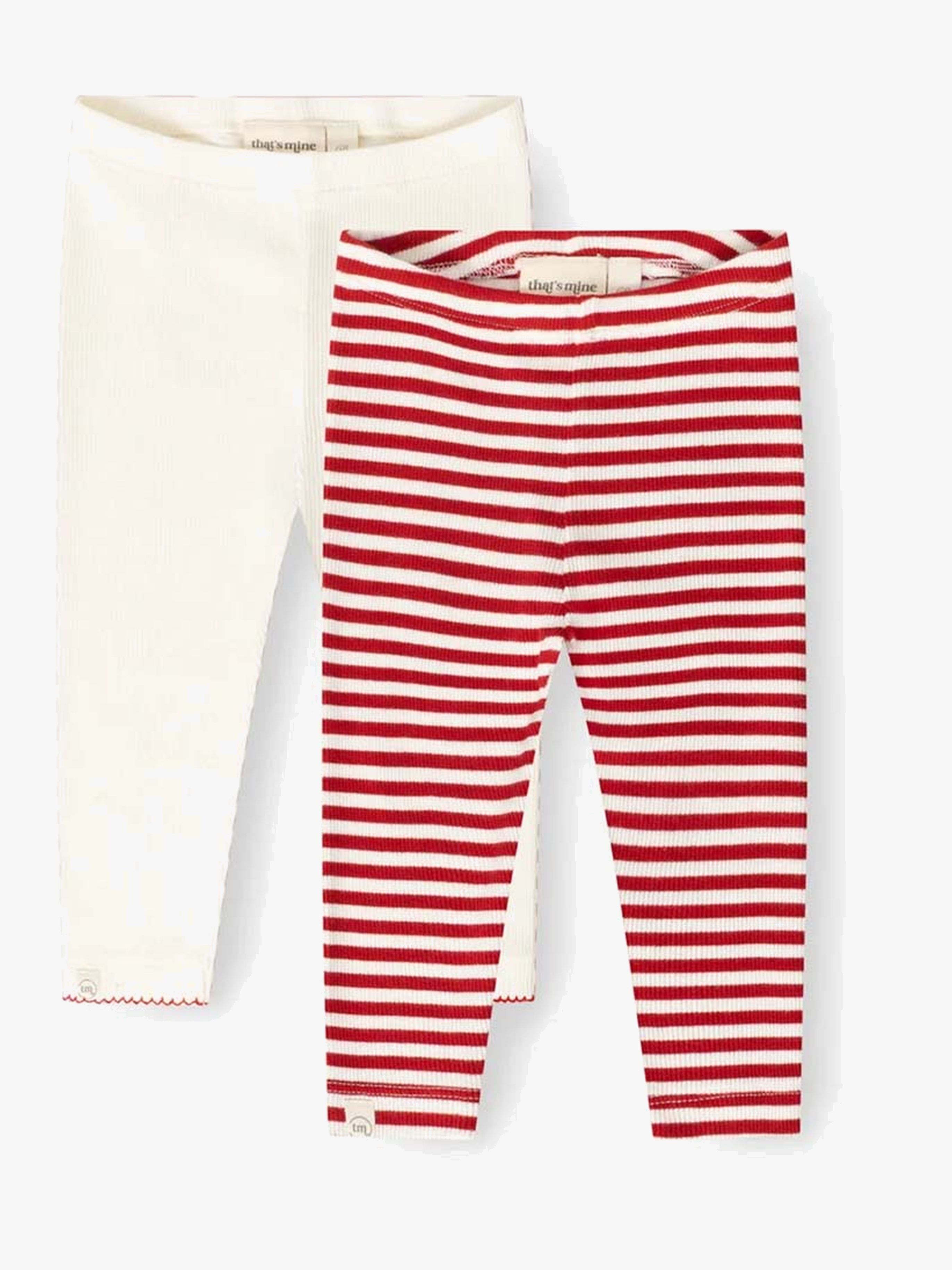Jia Leggings 2er-Pack, Red Stripe, 62
