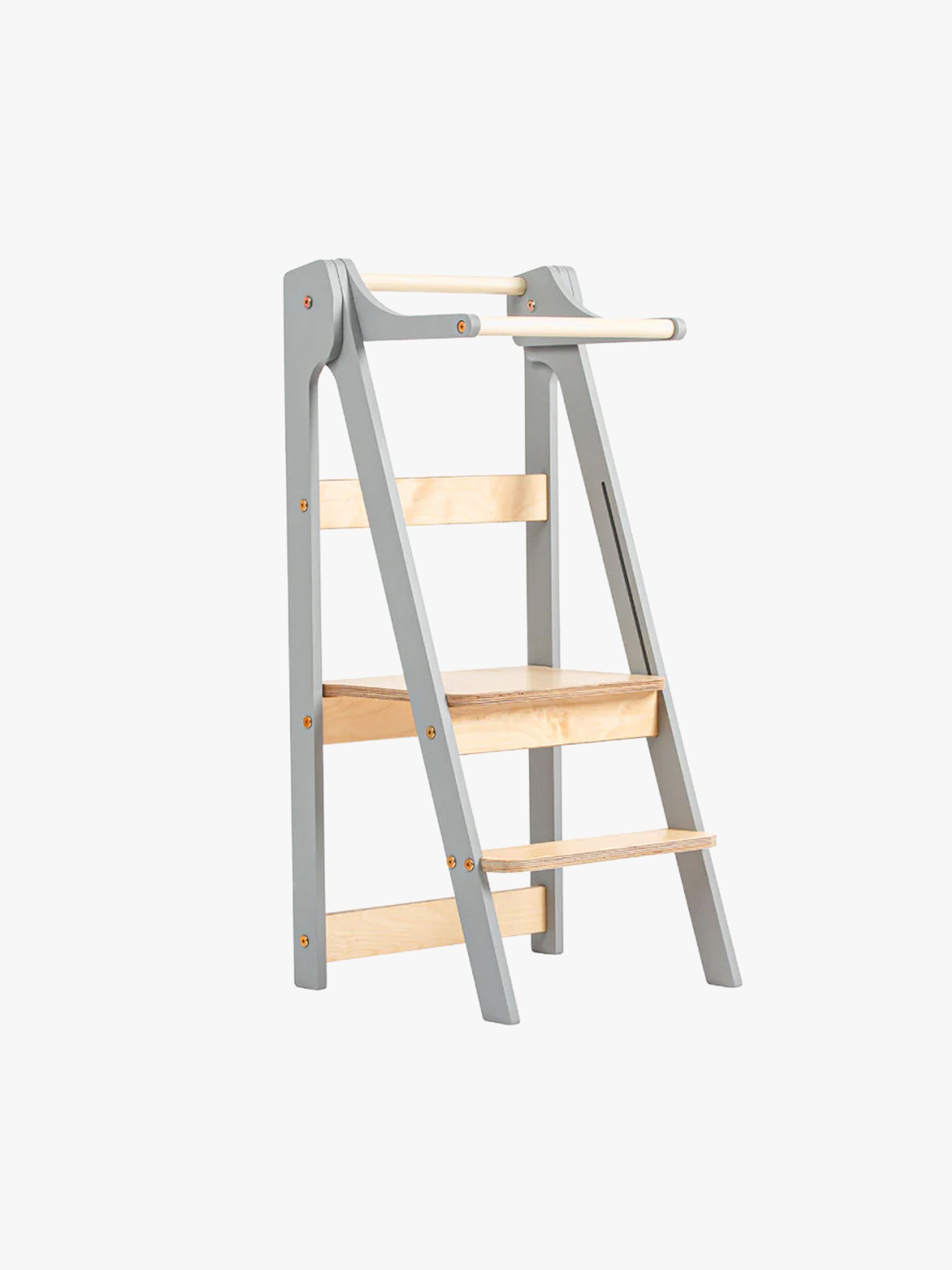 Duck Woodworks Klappbarer Lernturm, Grau
