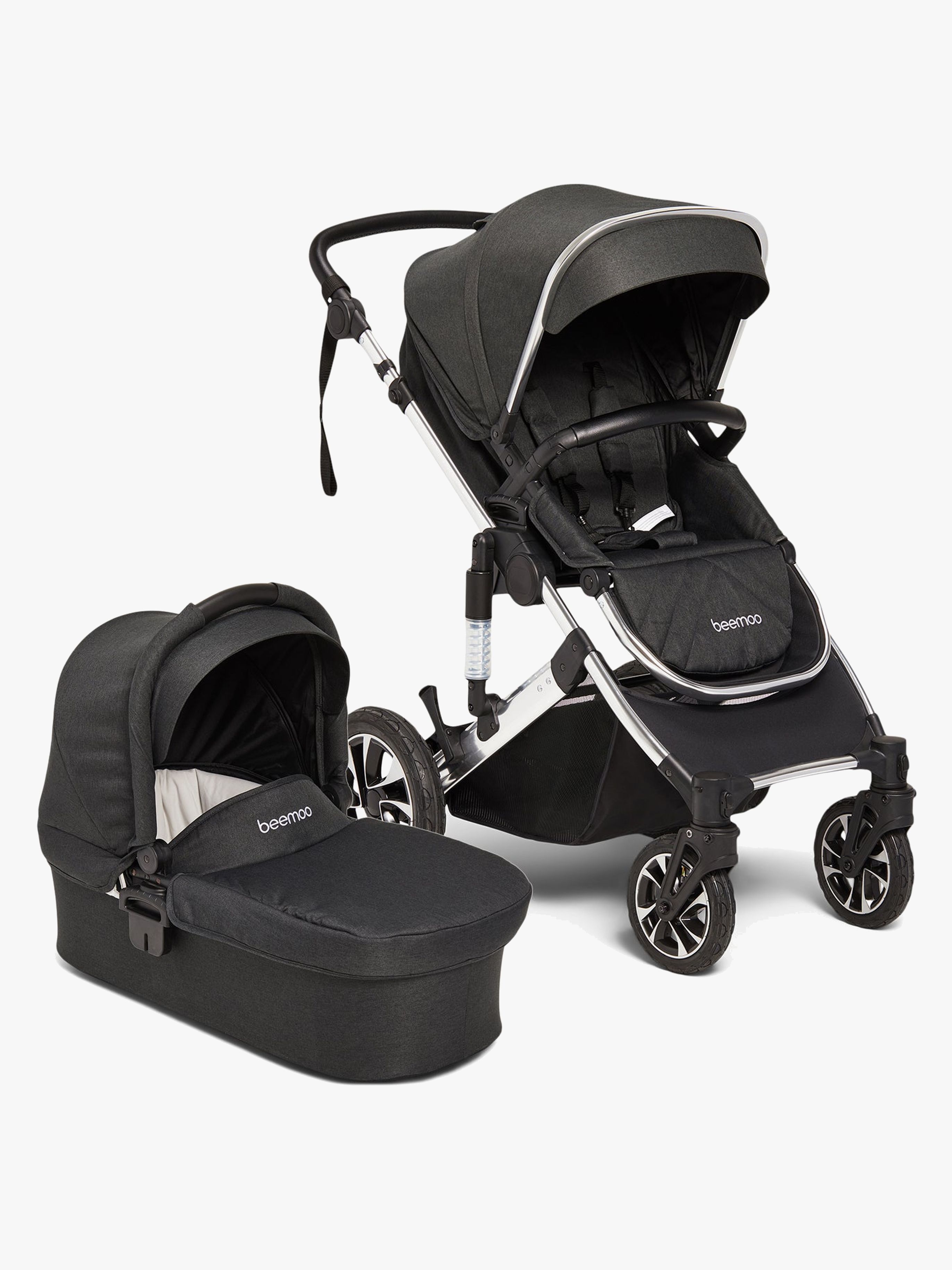 Maxi 4 Kombikinderwagen, Black / Silver, Kinderwagen, 2 in 1