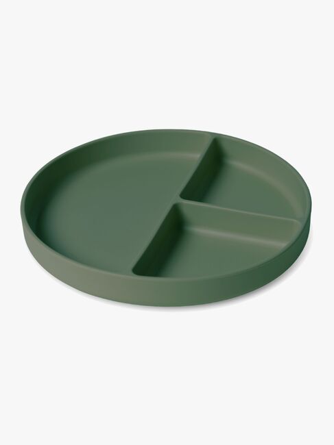 nuuroo Mingo Unterteilter Teller Silikon, Dusty Green