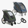 Beemoo Sporty Trail Fahrradanhänger inkl. Regenschutz & Jogging-Set, Green